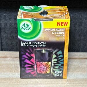 Air Wick Black Edition Color Changing Candle Vanilla Sugar Cookies 4.23 oz